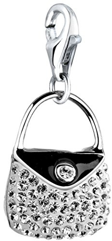 Nenalina Handtasche Karabiner Charm Anhänger für Bettelarmband aus 925 Sterling Silber 716197-001