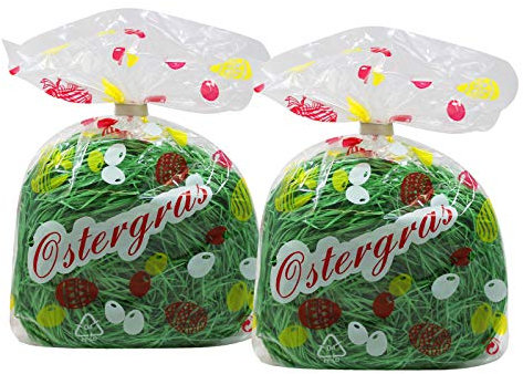 Luxtor 2er Pack Ostergras grün 2 x 30g Osterdekoration, Ostern Gras (2x 30g)