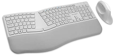 Kensington Pro Fit Ergonomic Wireless Keyboard and Mouse - Grey (K75407US)