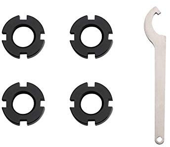 New Direction Tackle Schwarze Version Universal-Richtmutter (4 Stück, schwarz) für Bissanzeiger