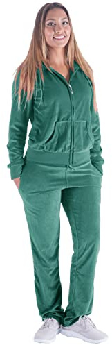 Yasumond Velour Tracksuit Womens 2 Pieces Joggers Outfits Jogging Sweatsuits Set Soft Sports Sweat Suits Pants