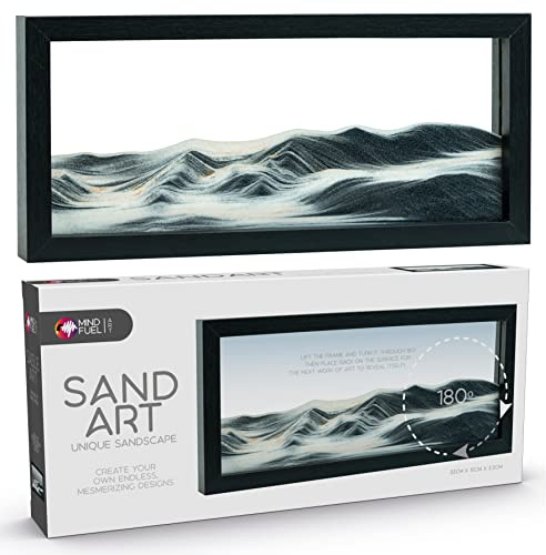 Funtime Gifts Sand Art beweglicher Sand, Schwarz, klein