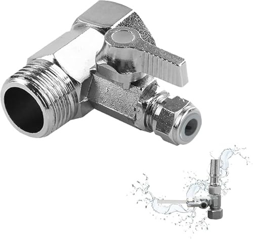 Wasseranschluss Adapter T-stück Schlauch 1/2x1/2x1/4 3-wege-kugelhahn T-port-kugelhahn Wasseranschluss Adapter Absperrhahn Adapter Anschluss Wasser Umstellventil Zubehör Anschluss Von 2 Geräten