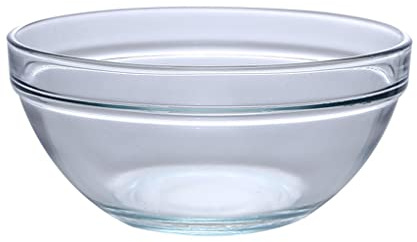 Piatti piani Ciotole Fondi Ciotola Di Vetro Trasparente Insalatiera Di Verdure Casa Dessert Insalatiera Di Frutta Adatta for Frutta, Zuppa, Pasta Insalatiera (Color : A2pc, Size : L)