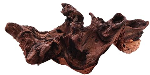 Colcolo Escultura Decorativa para Acuario, pecera de Madera Flotante, pequeños lagartos, jardín, escondite, Paisaje, tocón, Tronco de Madera Interior, Rama de, 15cm a 20cm