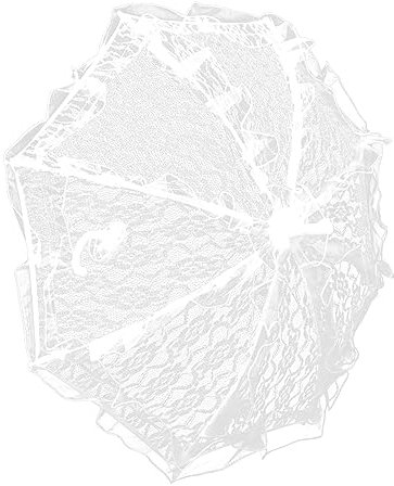 PACKOVE 2stücke Hochzeits-regenschirm Aus Spitze Eleganter Brautschirm Für Fotografie Ergonomischer Griff Weißer Damenkostüm-zubehör Für Besondere Anlässe