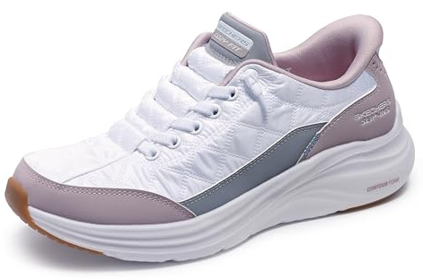 Skechers Sneakers Mujer Contour Foam - Cozy Fit Verde | Slip-Ins, Contour Foam; entresuela ligera que se adapta a la forma única del pie, espuma viscoelástica refrigerada por aire