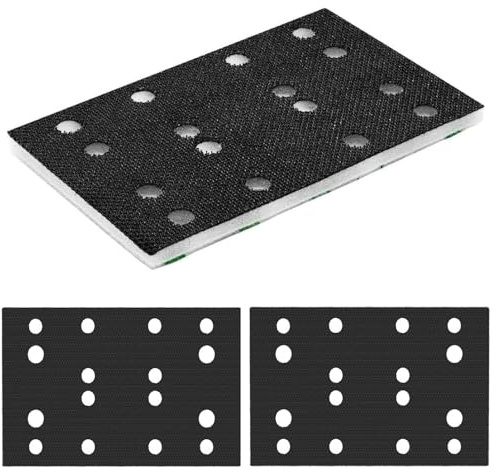 GIONAR 2Pcs Soft Sponge Interface Pad Compatible with Festool RTS 400/RS 400/RTSC 400, Sanding Pad Replacement, Sponge Sanding Pad Adapter,Pad Saver for Sanders with 1 Protection Pad(80x133mm)
