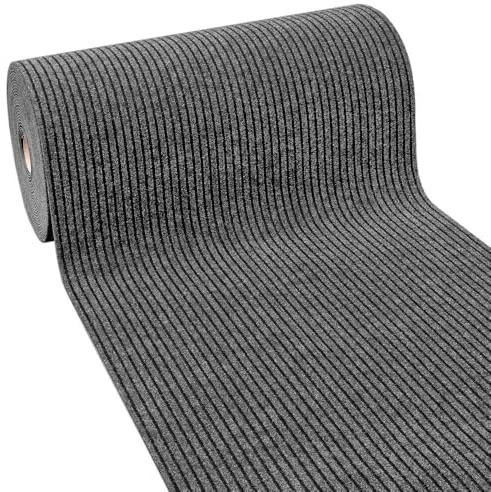 Passatoia Antiscivolo Corridoio Moquette Spessa Interno Esterno Tappeto Ingresso A Righe 100x40 Cm