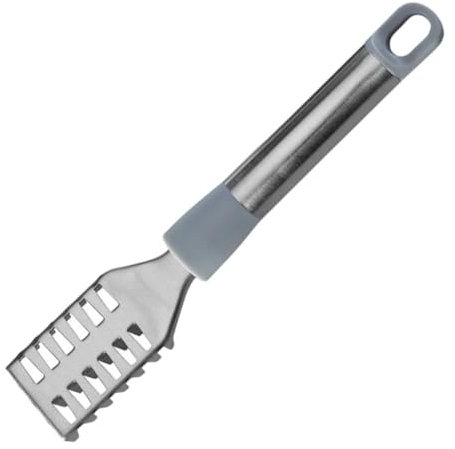 LZYWOD Fish Scaler,Pulitore di rimozione della scala di pesce dell'acciaio inossidabile,Strumento di maniglia disincrostante di pesce a dente di sega pesce,Scaler ergonomico di pesce R