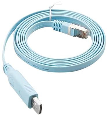 Cable de Consola USB a RJ45 de 1.8m para Configuración de Routers, Switches y Firewalls, Compatible con Windows, MAC OS, Linux - Cable de Red Duradero y Flexible para Profesionales de TI