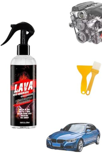 Detergente per esterni motore auto, spray sgrassante per impianto di alimentazione ad alta resistenza, spray detergente e sgrassante per componenti motore. (1PCS)