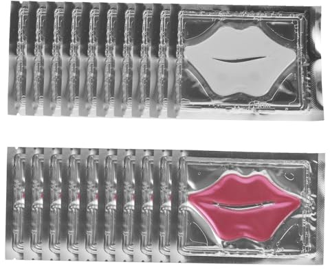 VICASKY Maschera Labbra al Collagene 20 Pezzi in Gel Cristallino Idratante e Anti-invecchiamento Comoda e Portatile per Trattamento Contro le Labbra Secche