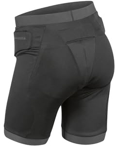 Komperdell Pro Short Skiprotektor Hose, Größe:XL, Farbe:Black/Grey