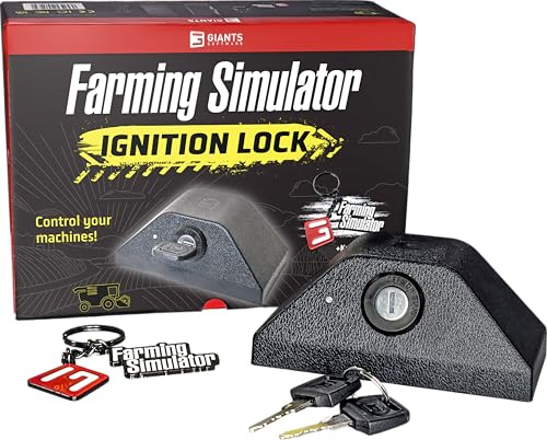 Farming Simulator Ignition Lock (antidémarreur pour simulation PC, connexion USB, clé et porte-clés inclus, accessoire de jeu)