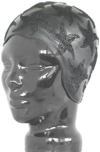 Fashy Damen Badehaube Formdekor, schwarz, 3100 20 2007