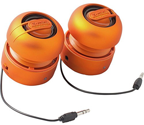 XMI X-Mini Max Duo Mini Altoparlanti Portatili per iPhone/iPad/iPod/Lettori MP3/Computer Portatili, Arancione