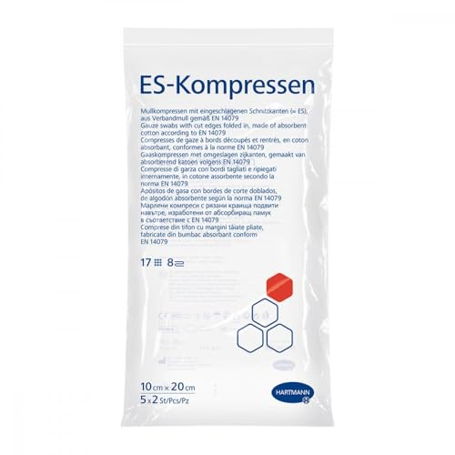 Es-kompressen steril 10x20 cm 8fach 5X2 stk
