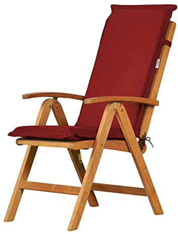 Kai Wiechmann Auflage Gartenstuhl Hochlehner Polster Bordeaux rot Premium Made in Germany