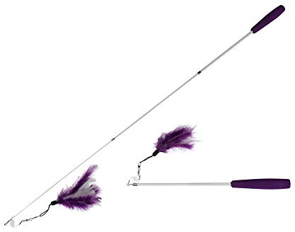 EBI 408-430446 Teleskop Katzenangel Fishing Rod purple-white