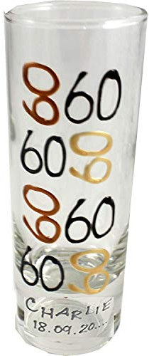 Dreamair Personalizado 60 Cumpleaños Vaso de Chupito (Cepillo)