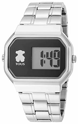 TOUS Watches d-Bear Reloj para Mujer Digital de Cuarzo con Brazalete de Acero Inoxidable 600350295