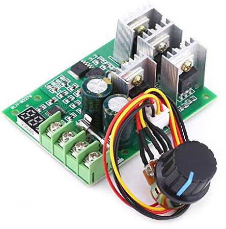 DC 6-60V 30A Controlador de Motor de CC Regulador de Velocidad con Pantalla Digital Mdulo de Accionamiento Ajustable PWM DC