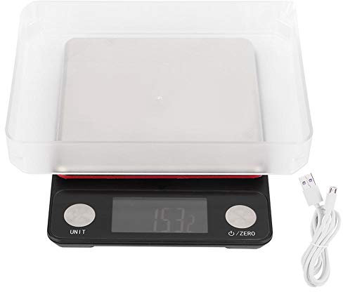 Balance électronique multifonctionnelle d'échelle de cuisine rechargeable d'USB d'échelle de cuisine 5kg/0.1g