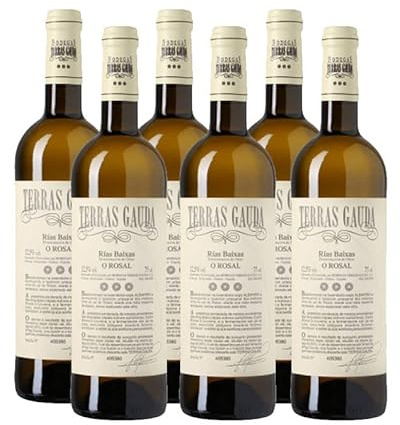 Vino Blanco Terras Gaudas Albariño de 75 cl - D.O. Rias Baixas - Bodegas Terras Gaudas (Pack de 6 botellas)
