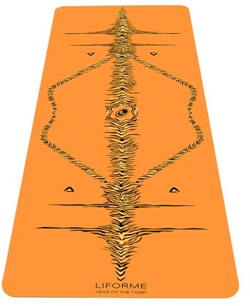 Liforme Zodiac Yogamatte - Fortschrittlicher Rutschfester Griff | Ausrichtungssystem, Umweltfreundlich, Schadstofffrei, Schweißresistent, lang, breit, 4,2 mm dick, kostenlose Yogatasche