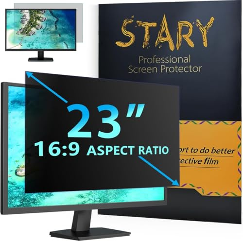 STARY Sichtschutzfilter 23 Zoll 16:9 Monitor,Anti-Blaulicht Displayschutz | Blaulicht Blendfrei Abnehmbare 23 Monitor Sichtschutzfolie für Hp/Dell/Acer/Lenovo/Asus