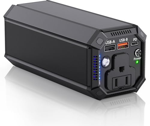 Portable Power Bank with AC Outlet, 100W Portable Laptop Charger, 98Wh/27000mAh High Capacity with 65W PD USB C Laptop Battery Bank, Backup Power Source for Business Travel and Outdoor Activities