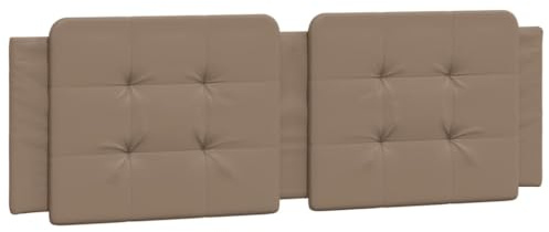 vidaXL Kopfteil-Kissen Zadar Cappuccino-Braun 160 cm Kunstleder