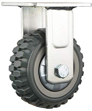 IBOWZ Transportrollen Lenkrollen Schwerlast-Platten-Industrie-Lenkrollen,drehbare Polyurethan-Möbelrollen,Reifenlaufflächen,max.Belastung 750 kg,stumm,verschleißfest,für Werkbank,Maschine,
