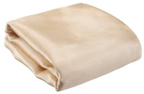 sourcing map Welding Blanket Fireproof 240x180 cm, Fiberglass Heat Resistant Fabric, Heat Fire Shield Blanket, Soldering Protective Supplies for Industrial, Grill, 0.8mm Thick, Gold