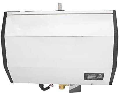 Dampfduschen-Generator-Set, 8kW Kommerzieller selbstdrainierender Dampfbad-Generator-Kit mit wasserdichten programmierbaren Steuerelementen Sauna Bad Home Dampfbad Spa-Generator mit Touchscreen-Bedien