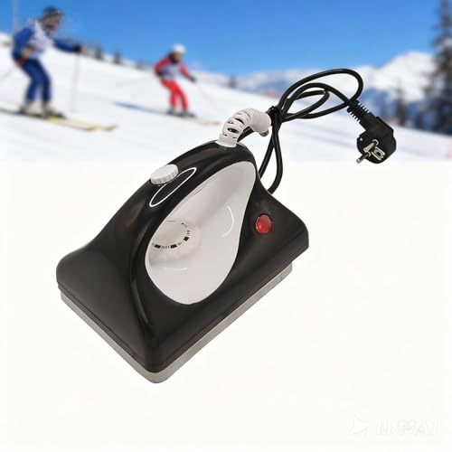 Ysislybin Fer à Cire pour Ski et Snowboard, Fer de fartage Brosse avec Bonne précision de contrôle de température thermosta,pour Ski Snowboard Outils de Ski pour Ski Snowboard