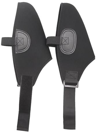 Skischuhüberzüge – wiederverwendbarer Schuhschutz, winddichte Schneestiefelüberzüge, 2 x wasserdichte isolierte Schutzstiefelwärmer, schwarzes Wintersport-Zubehör für den Außenbereich, warme Überzüge