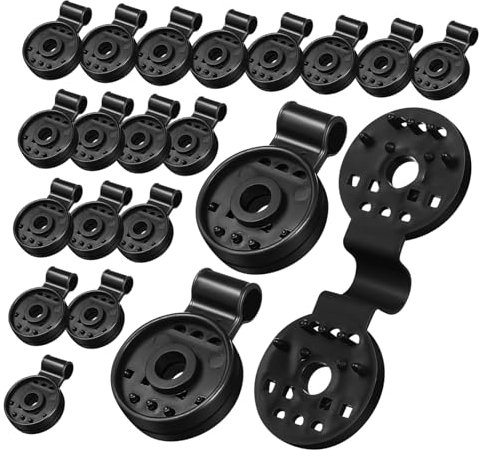 Yardwe Clip Per Teli Ombreggianti 50 Pezzi, Morsetti Per Reti Parasole Da Giardino Resistenti e Leggeri, Fissaggio Sicuro Per Tende Da Sole e Protezione Esterna