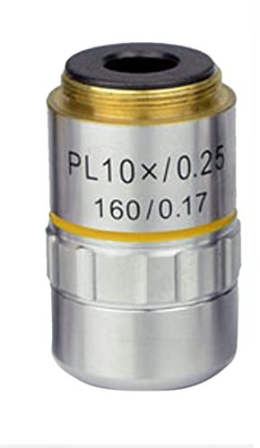 Mikroskop Mikroskop Plan Achromatisches Objektiv 40X 10X 4X 100X Plan Achromatisches Objektiv Biologisches Mikroskop Universelles 195-mm-Objektiv RMS-Gewinde(10X)