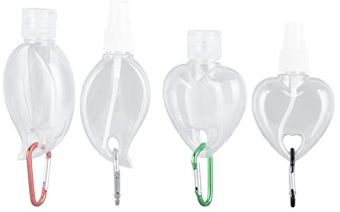 Culnflun Nyckelring flaska, bärbar reseflaska Nyckelring Läcksäker genomskinlig plast tom flaska 50 ml utomhus dusch skum flytande tvål flaskor