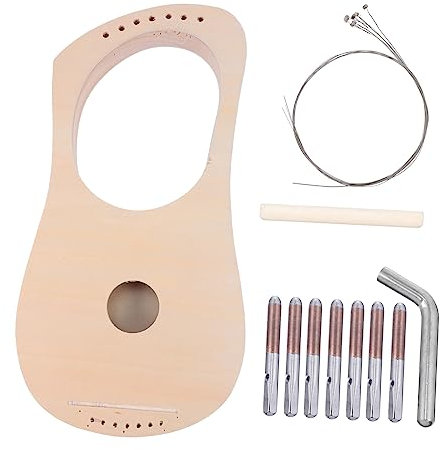 VICASKY Diy Holz-leier Harfe Saiten Einstellbares Junge Mädchen Bastelset Sicher Langlebig Kreativ Holzmaterial Handgefertigt Diy Musikinstrument Günstig