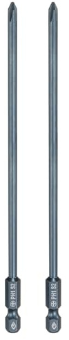 QUARKZMAN 2Pz #1 Punta Cacciavite Phillips PH1 1/4 Gambo Esagonale 6 (150mm) Lunga 0.16 Punta Magnetica a Croce Acciaio S2 Industriale per Cacciavite per Utensili Elettrici, Blu
