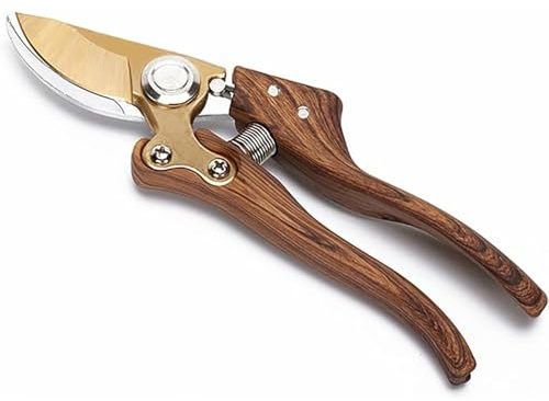 Gardening Shears Japanese Floral Branch Cutters Hand Held Pruners for Gardening Heavy Duty Pruning Shears for Garden Wood Grain (Like wood)