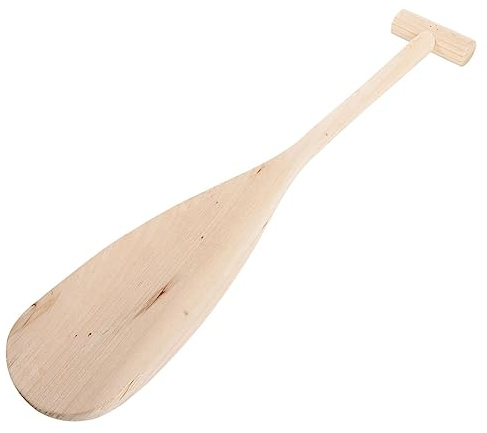 POPETPOP Pagaia in Legno Portatile per Ragazzo Ragazza e Adulti Impugnatura a T Rinforzata, Pagaia Unisex per Canoe, Gommoni e Kayak, Accessorio Versatile per Attività Acquatiche