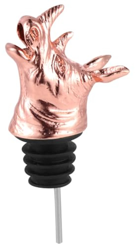 BESPORTBLE Rhino Head Wine Vessel Animal Pourer Zinc Alloy Wine Bottle Stopper Pourer for Bar Party Restaurant Home Use
