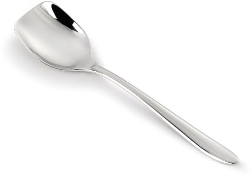 Arcos Cuchara à Glace Acier Inoxydable 18/10 - Monobloc 135 mm - Série Berlin - Résistante pour Desserts et Glaces - Argent