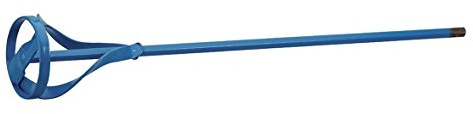 kwb Farb-Quirl/Farbrührer für Bohrmaschine, Farb-Mischer mit Größe Ø 100 x 590 mm, Rührstab geeignet für Gebinde von 10-25 Liter, mind. 500 Watt, Made in Germany