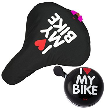 Liix Sattelbezug & Fahrradklingel Set Beauty