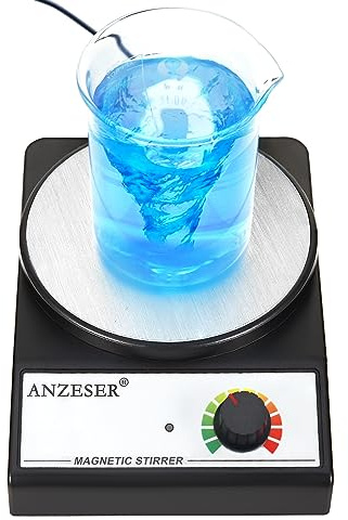 Magnetrührer mit Rührstab ideal für die Hefestarter-Zubereitung | max. Fassungsvermögen 3000 ml, max. Drehzahl 3500 U/min, zum Rühren von niedrigviskosen Flüssigkeiten, EU-Stecker